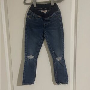 Cat & Jack Dark Blue Ripped Skinny Jeans